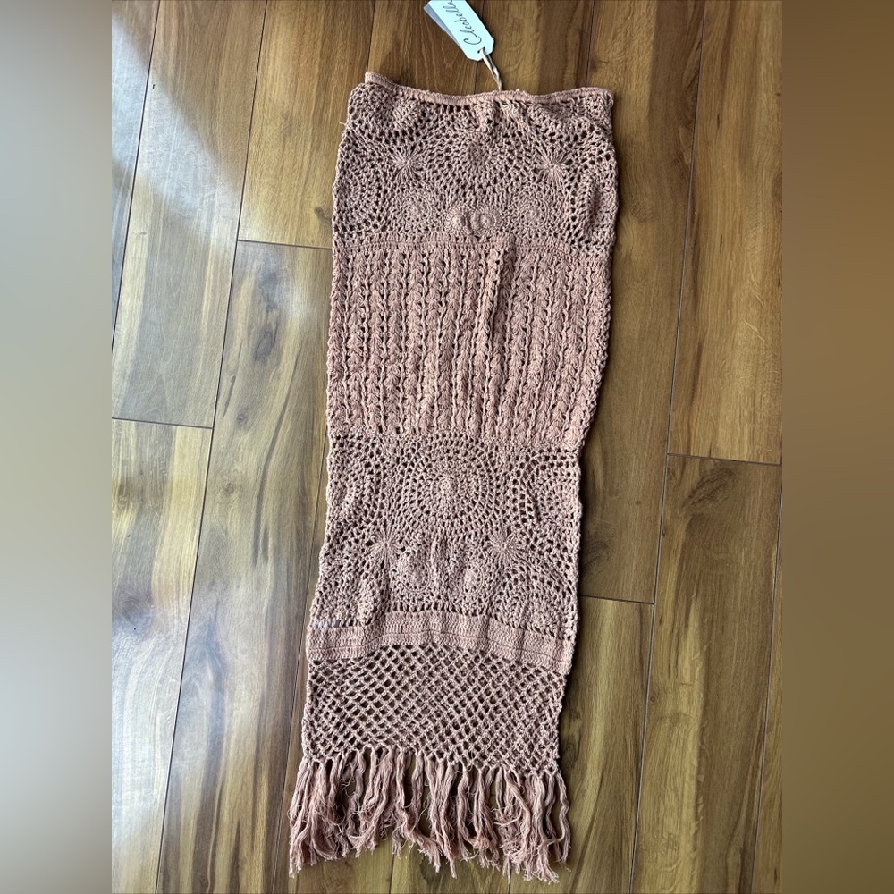 Cleobella crotchet maxi skirt , cochella , beach cover up